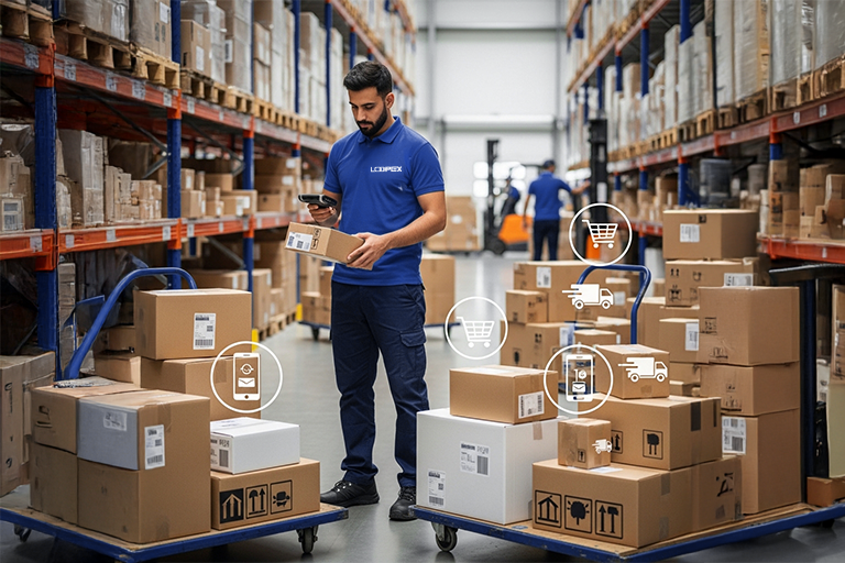 مركز الشحن وتلبية الطلبات